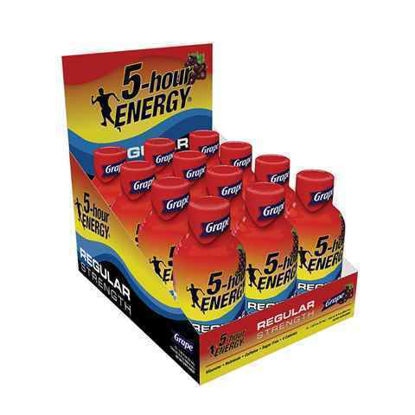 Picture of 5 HOUR ENERGY REGULAR STRENGTH GRAPE 12CT