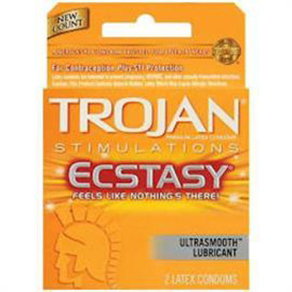 Picture of TROJAN ECSTASY ULTRA RIBBED 3PK 6CT
