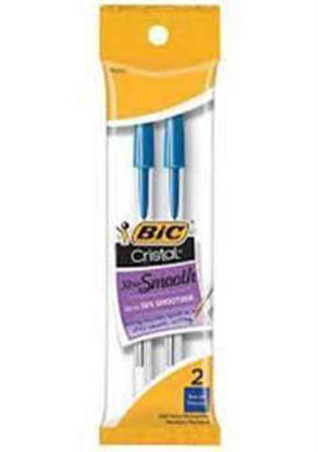 Picture of BIC CRISTAL SMOOTH BLUE PEN 2CT