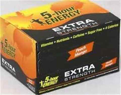 Picture of 5 HOUR ENERGY EXTRA STRENGTH PEACH MANGO 12CT