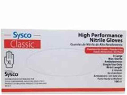 Picture of SYSCO NITRILE GLOVES POWDER FREE LARGE