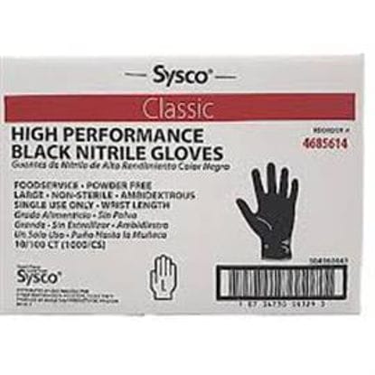 Picture of SYSCO NITRILE GLOVE BLACK