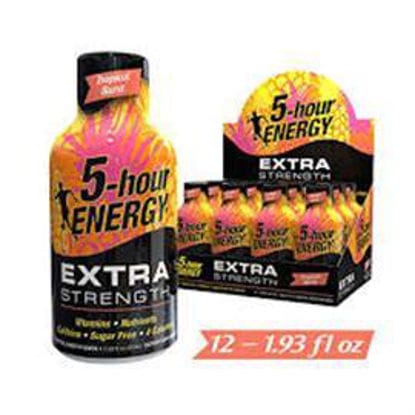 Picture of 5 HOUR ENERGY EXTRA STRENGTH TROPICAL BURST 12CT
