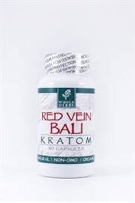 Picture of WHOLE HERBS RED VEIN BALI KRATOM 36G 60CAP