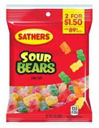 Picture of SATHERS SOUR GUMMI BEARS 2 FOR 1.50 12CT