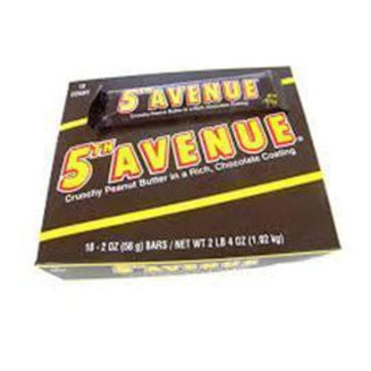 Picture of 5TH AVENUE CRUNCHY PEANUT BUTTER N MILK CHOCOLATE 18CT