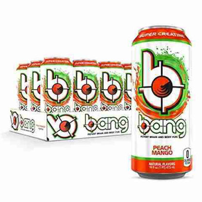 Picture of BANG ENERGY DRINK PEACH MANGO 16OZ 12CT