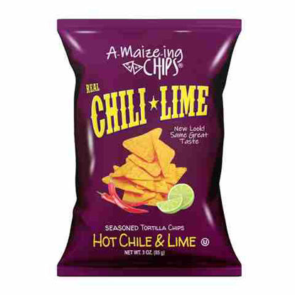 Picture of AMAIZE CHIPS HOT CHILE AND LIME 3OZ