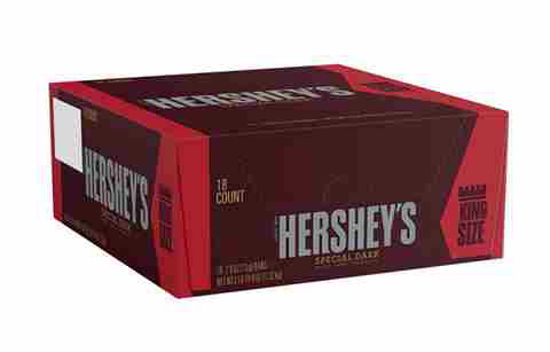 Picture of HERSHEYS DARK CHOCOLATE KING SIZE 2.6OZ 18CT