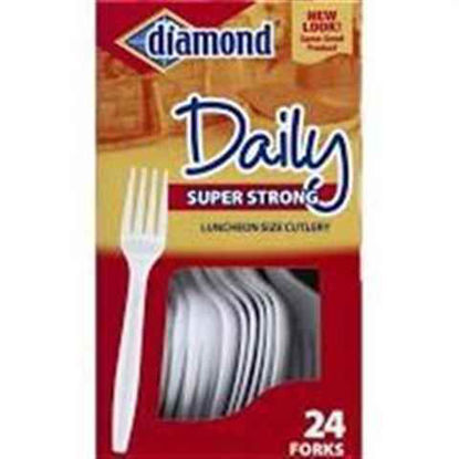 Picture of DIAMOND PLASTIC FORKS 24CT