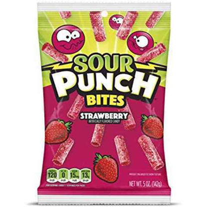 Picture of SOUR PUNCH BITES STRAWBERRY 5OZ