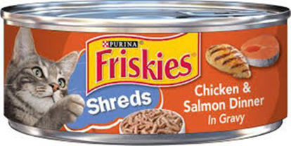 Picture of FRISKIES SHREDS CHICKEN N SALMON DINNER CAN 5.5OZ