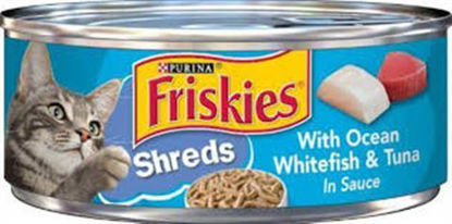 Picture of FRISKIES SHREDS OCEAN WHITEFISH N TUNA CAN 5.5OZ 