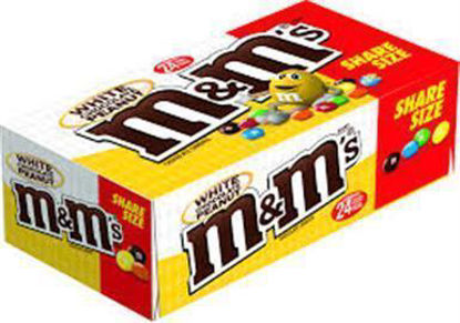 Picture of MnM WHITE CHOCOLATE PEANUT KING SIZE 2.8OZ 24CT