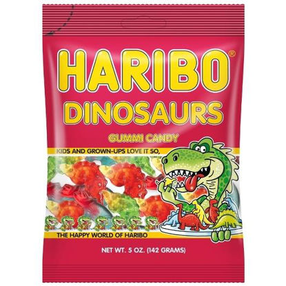Picture of HARIBO DINOSAURS GUMMI CANDY 5OZ