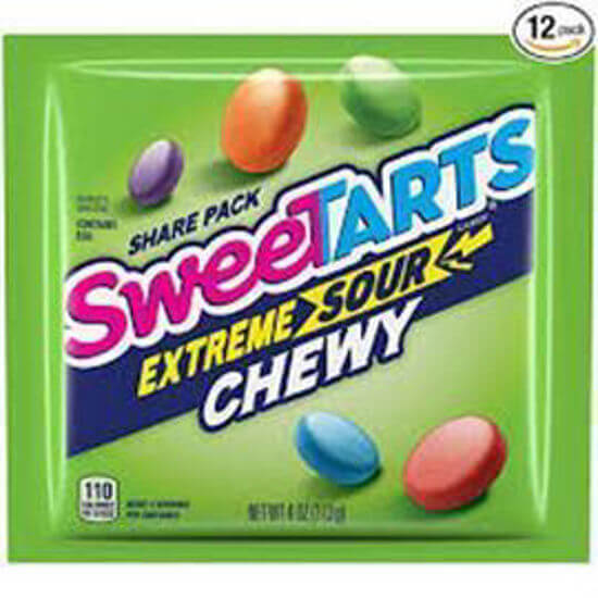 Picture of SWEETARTS EXTREME SOUR CHEWY KING SIZE 12CT