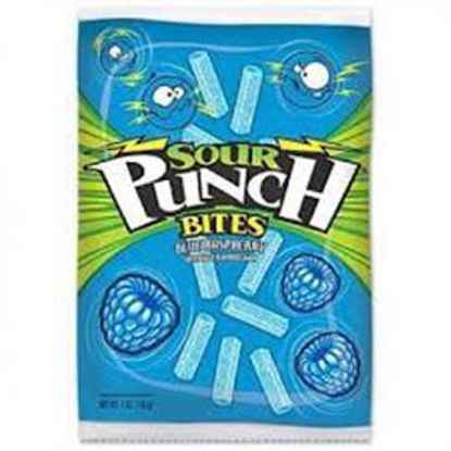 Picture of SOUR PUNCH STRAWS BLUE RASPBERRY 4.5OZ