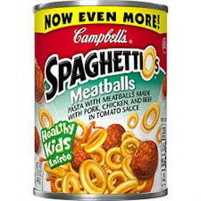 Picture of CAMPBELLS SPAGHETTIOS  MEATBALLS 15OZ