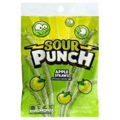 Picture of SOUR PUNCH STRAWS APPLE 4.5OZ