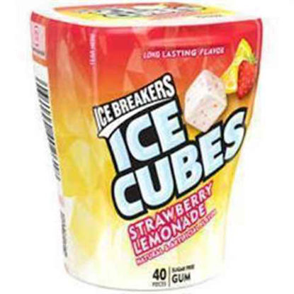 Picture of ICE BREAKERS ICE CUBES STRAWBERRY LEMONADE 3.24OZ 6CT