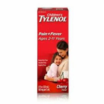 Picture of TYLENOL CHILDRENS PAIN N FEVER REDUCER CHERRY 4OZ
