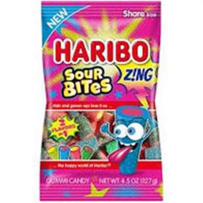 Picture of HARIBO ZING SOUR BITES GUMMI CANDY 4.5OZ