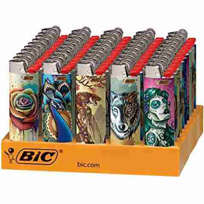 Picture of BIC LIGHTERS TRIBAL TATTOOS 50CT
