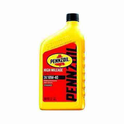 Picture of PENNZOIL HIGH MILEAGE 10W40 1QT 6CT