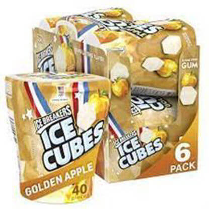Picture of ICE BREAKERS ICE CUBES GOLDEN APPLE 3.24OZ 6CT