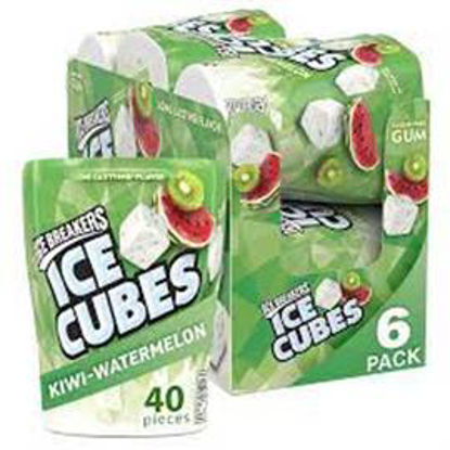 Picture of ICE BREAKERS ICE CUBES KIWI WATERMELON 3.24OZ 6CT