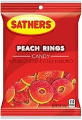 Picture of SATHERS PEACH RINGS 2 FOR 2 12CT