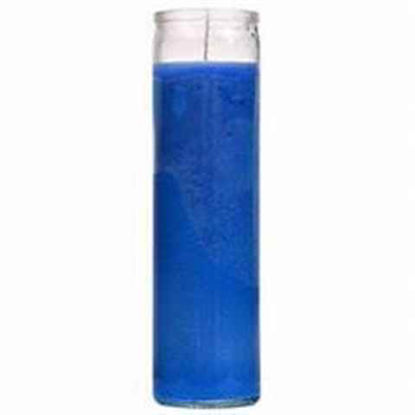 Picture of VELA CANDLE CLEAR GLASS BLUE
