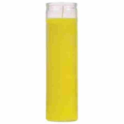 Picture of VELA CANDLE CLEAR GLASS YELLOW 