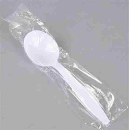 Picture of SLEEK HEAVY WEIGHT WRAPPED SPOON WHITE 1000CT