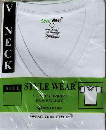 Picture of STYLE WEAR V NECK WHITE SMALL