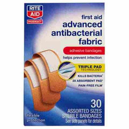 Picture of BANDAGE ANTIBACTERIAL INFUSED PAD 30CT