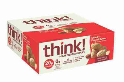 Picture of THINK HIGH PROTEIN BAR CHUNKY PEANUT BUTTER 2.1OZ 10CT