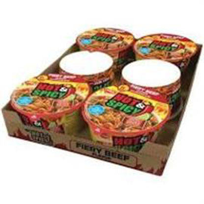 Picture of NISSIN BOWL HOT N SPICY BEEF NOODLE 6CT