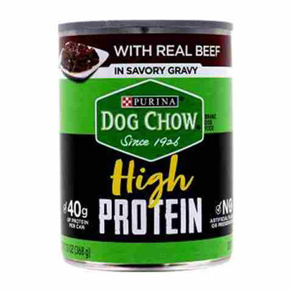 Picture of PURINA DOG CHOW HIGH PROTEIN WITH REAL BEEF 13OZ