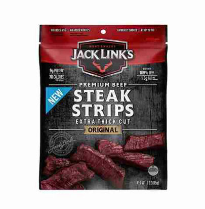 Picture of JACK LINK EXTRA THICK STEAK  STRIPS ORIGNAL 3OZ