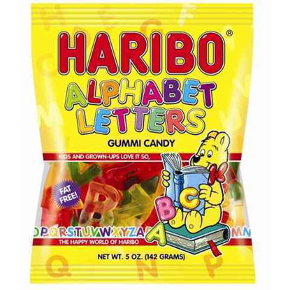 Picture of HARIBO ALPHABET LETTERS GUMMI CANDY 5OZ
