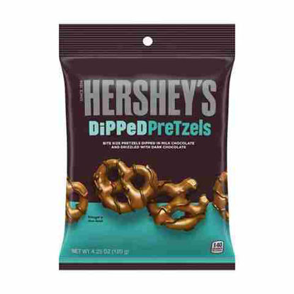 Picture of HERSHEYS DIPPED PRETZELS 4.25OZ