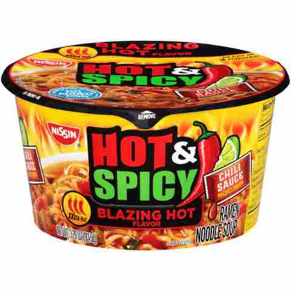Picture of NISSIN BOWL HOT N SPICY BLAZING HOT NOODLE 6CT