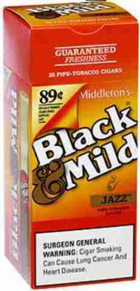 Picture of BLACK N MILD JAZZ PLASTIC TIP 89C 25CT