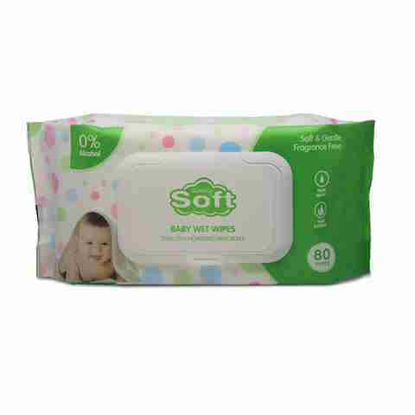 Picture of SIMPLY SOFT BABY WIPES BLUE 80CT