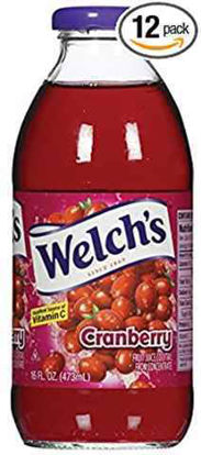 Picture of WELCHS GLASS JUICE CRANBERRY COCKTAIL 16OZ 12CT