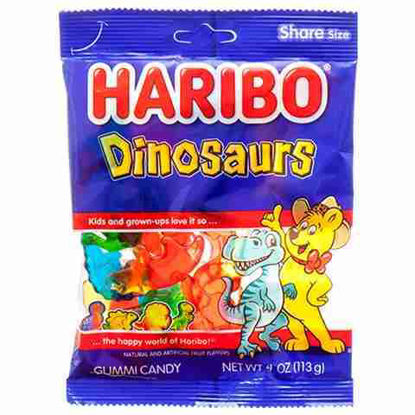 Picture of HARIBO DINOSAURS GUMMI CANDY 4OZ