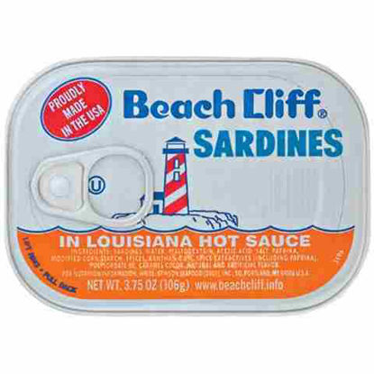 Picture of BEACH CLIFF SARDINES LOUISIANA HOT SAUCE 3.75OZ