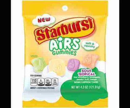 Picture of STARBURST AIRS GUMMIES SOUR TROPICAL 4.3 OZ