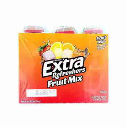 Picture of WRIGLEYS EXTRA REFRESHERS GUM FRUIT MIX BOTTLE 4CT